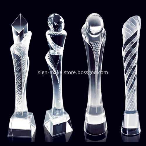 New Design Custom Crystal Trophy Prize Cup